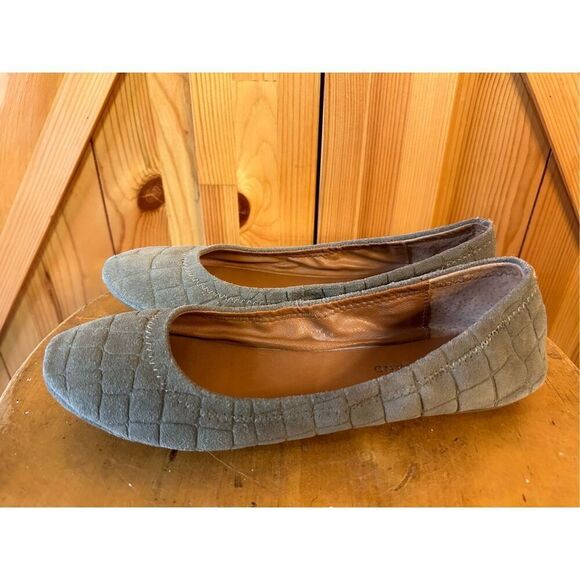 LUCKY BRAND Womens Emmie Slip On Suede Leather Ballet Flats 7M - Picture 1 of 8
